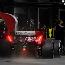 BAKU, AZERBAIJAN - APRIL 30: Valtteri Bottas of Finland driving the (77) Alfa Romeo F1 C43 Ferrari comes in for a pitstop during the F1 Grand Prix of Azerbaijan at Baku City Circuit on April 30, 2023 in Baku, Azerbaijan. (Photo by Rudy Carezzevoli/Getty Images)