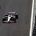BAKU, AZERBAIJAN - APRIL 28: Nico Hulkenberg of Germany driving the (27) Haas F1 VF-23 Ferrari on track during practice ahead of the F1 Grand Prix of Azerbaijan at Baku City Circuit on April 28, 2023 in Baku, Azerbaijan. (Photo by Bryn Lennon - Formula 1/Formula 1 via Getty Images)