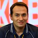 BAKU, AZERBAIJAN - APRIL 28: Marco Perrone, Head of Sporting Direction of Scuderia AlphaTauri attends the Team Principals Press Conference during practice ahead of the F1 Grand Prix of Azerbaijan at Baku City Circuit on April 28, 2023 in Baku, Azerbaijan. (Photo by Dan Mullan/Getty Images)