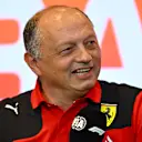 BAKU, AZERBAIJAN - APRIL 28: Ferrari Team Principal Frederic Vasseur attends the Team Principals Press Conference during practice ahead of the F1 Grand Prix of Azerbaijan at Baku City Circuit on April 28, 2023 in Baku, Azerbaijan. (Photo by Dan Mullan/Getty Images)