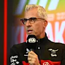 BAKU, AZERBAIJAN - APRIL 28: Alessandro Alunni Bravi, Team Representative of Alfa Romeo F1 attends the Team Principals Press Conference during practice ahead of the F1 Grand Prix of Azerbaijan at Baku City Circuit on April 28, 2023 in Baku, Azerbaijan. (Photo by Dan Mullan/Getty Images)