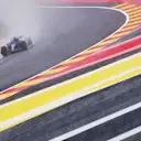 SPA, BELGIUM - JULY 28: Alexander Albon of Thailand driving the (23) Williams FW45 Mercedes on track during practice ahead of the F1 Grand Prix of Belgium at Circuit de Spa-Francorchamps on July 28, 2023 in Spa, Belgium. (Photo by Dean Mouhtaropoulos - Formula 1/Formula 1 via Getty Images)