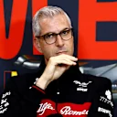 SPA, BELGIUM - JULY 28: Alessandro Alunni Bravi, Team Representative of Alfa Romeo F1 attends the Team Principals Press Conference after practice ahead of the F1 Grand Prix of Belgium at Circuit de Spa-Francorchamps on July 28, 2023 in Spa, Belgium. (Photo by Francois Nel/Getty Images)