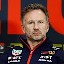 SPA, BELGIUM - JULY 28: Red Bull Racing Team Principal Christian Horner attends the Team Principals Press Conference after practice ahead of the F1 Grand Prix of Belgium at Circuit de Spa-Francorchamps on July 28, 2023 in Spa, Belgium. (Photo by Francois Nel/Getty Images)