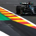 SPA, BELGIUM - JULY 28: George Russell of Great Britain driving the (63) Mercedes AMG Petronas F1 Team W14 on track during qualifying ahead of the F1 Grand Prix of Belgium at Circuit de Spa-Francorchamps on July 28, 2023 in Spa, Belgium. (Photo by Rudy Carezzevoli - Formula 1/Formula 1 via Getty Images)
