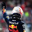 SPA, BELGIUM - JULY 28: Pole position qualifier Max Verstappen of the Netherlands and Oracle Red Bull Racing celebrates in parc ferme during qualifying ahead of the F1 Grand Prix of Belgium at Circuit de Spa-Francorchamps on July 28, 2023 in Spa, Belgium. (Photo by Mario Renzi - Formula 1/Formula 1 via Getty Images)