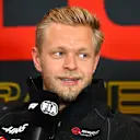 SPA, BELGIUM - JULY 27: Kevin Magnussen of Denmark and Haas F1 attends the Drivers Press Conference during previews ahead of the F1 Grand Prix of Belgium at Circuit de Spa-Francorchamps on July 27, 2023 in Spa, Belgium. (Photo by Dan Mullan/Getty Images)