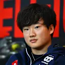 SPA, BELGIUM - JULY 27: Yuki Tsunoda of Japan and Scuderia AlphaTauri attends the Drivers Press Conference during previews ahead of the F1 Grand Prix of Belgium at Circuit de Spa-Francorchamps on July 27, 2023 in Spa, Belgium. (Photo by Dan Mullan/Getty Images)