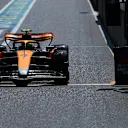 SPA, BELGIUM - JULY 29: Lando Norris of Great Britain driving the (4) McLaren MCL60 Mercedes in the Pitlane during the Sprint Shootout ahead of the F1 Grand Prix of Belgium at Circuit de Spa-Francorchamps on July 29, 2023 in Spa, Belgium. (Photo by Mark Thompson/Getty Images)