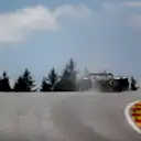SPA, BELGIUM - JULY 29: Zhou Guanyu of Alfa Romeo and China  during the Sprint Shootout ahead of the F1 Grand Prix of Belgium at Circuit de Spa-Francorchamps on July 29, 2023 in Spa, Belgium. (Photo by Peter Fox/Getty Images)