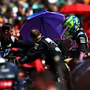 SAO PAULO, BRAZIL - NOVEMBER 05: Esteban Ocon of France and Alpine F1 looks on in the Pitlane during a red flag del during the F1 Grand Prix of Brazil at Autodromo Jose Carlos Pace on November 05, 2023 in Sao Paulo, Brazil. (Photo by Dan Istitene - Formula 1/Formula 1 via Getty Images)