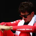 SAO PAULO, BRAZIL - NOVEMBER 05: Charles Leclerc of Monaco driving the (16) Ferrari SF-23 looks on from the grid prior to the F1 Grand Prix of Brazil at Autodromo Jose Carlos Pace on November 05, 2023 in Sao Paulo, Brazil. (Photo by Dan Istitene - Formula 1/Formula 1 via Getty Images)