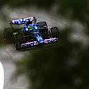 SAO PAULO, BRAZIL - NOVEMBER 03: Esteban Ocon of France driving the (31) Alpine F1 A523 Renault on track during practice ahead of the F1 Grand Prix of Brazil at Autodromo Jose Carlos Pace on November 03, 2023 in Sao Paulo, Brazil. (Photo by Mark Thompson/Getty Images)