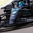 SAO PAULO, BRAZIL - NOVEMBER 03: George Russell of Great Britain driving the (63) Mercedes AMG Petronas F1 Team W14 on track during practice ahead of the F1 Grand Prix of Brazil at Autodromo Jose Carlos Pace on November 03, 2023 in Sao Paulo, Brazil. (Photo by Mark Thompson/Getty Images)