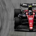 SAO PAULO, BRAZIL - NOVEMBER 03: Zhou Guanyu of China driving the (24) Alfa Romeo F1 C43 Ferrari on track during practice ahead of the F1 Grand Prix of Brazil at Autodromo Jose Carlos Pace on November 03, 2023 in Sao Paulo, Brazil. (Photo by Clive Mason - Formula 1/Formula 1 via Getty Images)