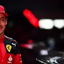 SAO PAULO, BRAZIL - NOVEMBER 03: Second placed qualifier Charles Leclerc of Monaco and Ferrari looks on in parc ferme after qualifying ahead of the F1 Grand Prix of Brazil at Autodromo Jose Carlos Pace on November 03, 2023 in Sao Paulo, Brazil. (Photo by Mario Renzi - Formula 1/Formula 1 via Getty Images)