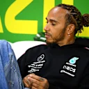 SAO PAULO, BRAZIL - NOVEMBER 02: Lewis Hamilton of Great Britain and Mercedes looks on in the Drivers Press Conference during previews ahead of the F1 Grand Prix of Brazil at Autodromo Jose Carlos Pace on November 02, 2023 in Sao Paulo, Brazil. (Photo by Clive Mason/Getty Images)
