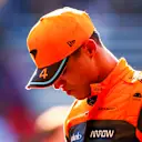 SAO PAULO, BRAZIL - NOVEMBER 04: Second placed Lando Norris of Great Britain and McLaren celebrates in parc ferme during the Sprint ahead of the F1 Grand Prix of Brazil at Autodromo Jose Carlos Pace on November 04, 2023 in Sao Paulo, Brazil. (Photo by Dan Istitene - Formula 1/Formula 1 via Getty Images)