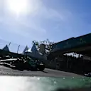 SAO PAULO, BRAZIL - NOVEMBER 04: Lance Stroll of Canada driving the (18) Aston Martin AMR23 Mercedes on track during the Sprint ahead of the F1 Grand Prix of Brazil at Autodromo Jose Carlos Pace on November 04, 2023 in Sao Paulo, Brazil. (Photo by Rudy Carezzevoli/Getty Images)