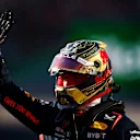 SAO PAULO, BRAZIL - NOVEMBER 04: Sprint winner Max Verstappen of the Netherlands and Oracle Red Bull Racing celebrates in parc ferme after the Sprint race ahead of the F1 Grand Prix of Brazil at Autodromo Jose Carlos Pace on November 04, 2023 in Sao Paulo, Brazil. (Photo by Dan Istitene - Formula 1/Formula 1 via Getty Images)