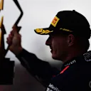 MONTREAL, QUEBEC - JUNE 18: Race winner Max Verstappen of the Netherlands and Oracle Red Bull Racing celebrates on the podium during the F1 Grand Prix of Canada at Circuit Gilles Villeneuve on June 18, 2023 in Montreal, Quebec. (Photo by Mario Renzi - Formula 1/Formula 1 via Getty Images)