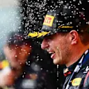 MONTREAL, QUEBEC - JUNE 18: Race winner Max Verstappen of the Netherlands and Oracle Red Bull Racing celebrates on the podium during the F1 Grand Prix of Canada at Circuit Gilles Villeneuve on June 18, 2023 in Montreal, Quebec. (Photo by Mario Renzi - Formula 1/Formula 1 via Getty Images)