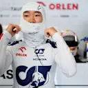 MONTREAL, QUEBEC - JUNE 16: Yuki Tsunoda of Japan and Scuderia AlphaTauri prepares to drive in the garage during practice ahead of the F1 Grand Prix of Canada at Circuit Gilles Villeneuve on June 16, 2023 in Montreal, Quebec. (Photo by Rudy Carezzevoli/Getty Images)