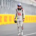 MONTREAL, QUEBEC - JUNE 16: Nico Hulkenberg of Germany and Haas F1 walks back to the garage after stopping on track during practice ahead of the F1 Grand Prix of Canada at Circuit Gilles Villeneuve on June 16, 2023 in Montreal, Quebec. (Photo by Dan Mullan/Getty Images)