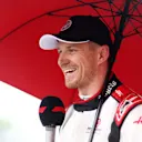 MONTREAL, QUEBEC - JUNE 17: Second placed qualifier Nico Hulkenberg of Germany and Haas F1 talks to the media in parc ferme during qualifying ahead of the F1 Grand Prix of Canada at Circuit Gilles Villeneuve on June 17, 2023 in Montreal, Quebec. (Photo by Dan Istitene - Formula 1/Formula 1 via Getty Images)