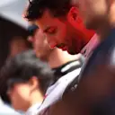 BUDAPEST, HUNGARY - JULY 23: Daniel Ricciardo of Australia and Scuderia AlphaTauri looks on on the grid during the F1 Grand Prix of Hungary at Hungaroring on July 23, 2023 in Budapest, Hungary. (Photo by Dan Istitene - Formula 1/Formula 1 via Getty Images)