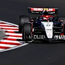 BUDAPEST, HUNGARY - JULY 23: Yuki Tsunoda of Japan driving the (22) Scuderia AlphaTauri AT04 on track during the F1 Grand Prix of Hungary at Hungaroring on July 23, 2023 in Budapest, Hungary. (Photo by Francois Nel/Getty Images)