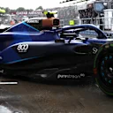 BUDAPEST, HUNGARY - JULY 21: Logan Sargeant of United States driving the (2) Williams FW45 Mercedes in the rain during practice ahead of the F1 Grand Prix of Hungary at Hungaroring on July 21, 2023 in Budapest, Hungary. (Photo by Peter Fox/Getty Images)