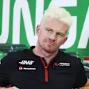 BUDAPEST, HUNGARY - JULY 20: Nico Hulkenberg of Germany and Haas F1 attends the Drivers Press Conference during previews ahead of the F1 Grand Prix of Hungary at Hungaroring on July 20, 2023 in Budapest, Hungary. (Photo by Bryn Lennon - Formula 1/Formula 1 via Getty Images)