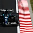 BUDAPEST, HUNGARY - JULY 22: Lance Stroll of Canada driving the (18) Aston Martin AMR23 Mercedes on track during final practice ahead of the F1 Grand Prix of Hungary at Hungaroring on July 22, 2023 in Budapest, Hungary. (Photo by Bryn Lennon - Formula 1/Formula 1 via Getty Images)