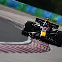 BUDAPEST, HUNGARY - JULY 22: Sergio Perez of Mexico driving the (11) Oracle Red Bull Racing RB19 on track during qualifying ahead of the F1 Grand Prix of Hungary at Hungaroring on July 22, 2023 in Budapest, Hungary. (Photo by Dan Mullan/Getty Images)