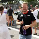 MONZA, ITALY - SEPTEMBER 03: Kevin Magnussen of Denmark and Haas F1 looks on from the drivers parade prior to the F1 Grand Prix of Italy at Autodromo Nazionale Monza on September 03, 2023 in Monza, Italy. (Photo by Ryan Pierse/Getty Images)