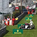 MONZA, ITALY - SEPTEMBER 03: Yuki Tsunoda of Japan driving the (22) Scuderia AlphaTauri AT04 stops on the formation lap during the F1 Grand Prix of Italy at Autodromo Nazionale Monza on September 03, 2023 in Monza, Italy. (Photo by Joe Portlock - Formula 1/Formula 1 via Getty Images)