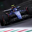 MONZA, ITALY - SEPTEMBER 01: Logan Sargeant of United States driving the (2) Williams FW45 Mercedes on track during practice ahead of the F1 Grand Prix of Italy at Autodromo Nazionale Monza on September 01, 2023 in Monza, Italy. (Photo by Ryan Pierse/Getty Images)
