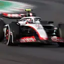 MONZA, ITALY - SEPTEMBER 01: Nico Hulkenberg of Germany driving the (27) Haas F1 VF-23 Ferrari on track during practice ahead of the F1 Grand Prix of Italy at Autodromo Nazionale Monza on September 01, 2023 in Monza, Italy. (Photo by Ryan Pierse/Getty Images)