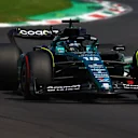 MONZA, ITALY - SEPTEMBER 02: Lance Stroll of Canada driving the (18) Aston Martin AMR23 Mercedes on track during final practice ahead of the F1 Grand Prix of Italy at Autodromo Nazionale Monza on September 02, 2023 in Monza, Italy. (Photo by Mark Thompson/Getty Images)
