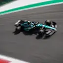 MONZA, ITALY - SEPTEMBER 02: Fernando Alonso of Spain driving the (14) Aston Martin AMR23 Mercedes on track during final practice ahead of the F1 Grand Prix of Italy at Autodromo Nazionale Monza on September 02, 2023 in Monza, Italy. (Photo by Ryan Pierse/Getty Images)
