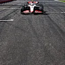 SUZUKA, JAPAN - SEPTEMBER 24: Nico Hulkenberg of Germany and Haas F1 prepares to drive on the grid prior to the F1 Grand Prix of Japan at Suzuka International Racing Course on September 24, 2023 in Suzuka, Japan. (Photo by Mark Thompson/Getty Images)