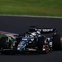 SUZUKA, JAPAN - SEPTEMBER 24: Lance Stroll of Canada driving the (18) Aston Martin AMR23 Mercedes on track during the F1 Grand Prix of Japan at Suzuka International Racing Course on September 24, 2023 in Suzuka, Japan. (Photo by Bryn Lennon - Formula 1/Formula 1 via Getty Images)