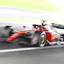 SUZUKA, JAPAN - SEPTEMBER 22: Charles Leclerc of Monaco driving the (16) Ferrari SF-23 on track during practice ahead of the F1 Grand Prix of Japan at Suzuka International Racing Course on September 22, 2023 in Suzuka, Japan. (Photo by Clive Mason/Getty Images)