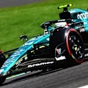 SUZUKA, JAPAN - SEPTEMBER 23: Fernando Alonso of Spain driving the (14) Aston Martin AMR23 Mercedes on track during final practice ahead of the F1 Grand Prix of Japan at Suzuka International Racing Course on September 23, 2023 in Suzuka, Japan. (Photo by Mark Thompson/Getty Images)