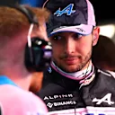 LAS VEGAS, NEVADA - NOVEMBER 17: Esteban Ocon of France and Alpine F1 looks on in the garage during