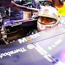 LAS VEGAS, NEVADA - NOVEMBER 17: Sergio Perez of Mexico and Oracle Red Bull Racing prepares to