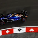 LAS VEGAS, NEVADA - NOVEMBER 17: Logan Sargeant of United States and Williams on track during