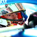 LAS VEGAS, NEVADA - NOVEMBER 17: Pierre Gasly of France and Alpine F1 prepares to drive in the