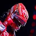 LAS VEGAS, NEVADA - NOVEMBER 18: Pole position qualifier Charles Leclerc of Monaco and Ferrari celebrates in parc ferme during qualifying ahead of the F1 Grand Prix of Las Vegas at Las Vegas Strip Circuit on November 18, 2023 in Las Vegas, Nevada. (Photo by Mario Renzi - Formula 1/Formula 1 via Getty Images)